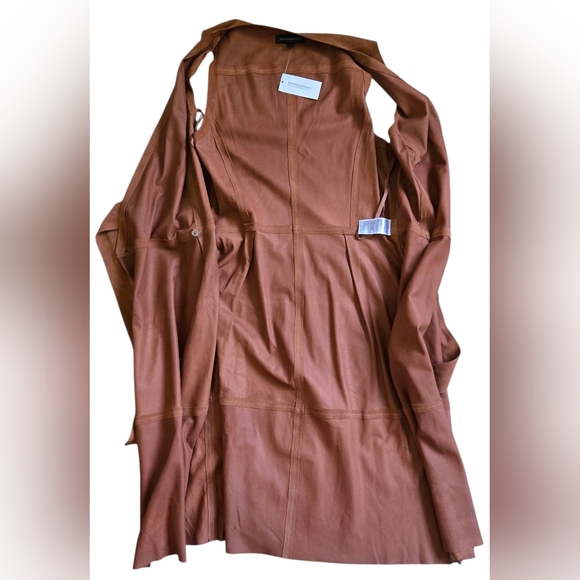 NWT Banana Republic Brown Genuine Goat Suede Dress~Reasonable Offers Only - Picture 9 of 12